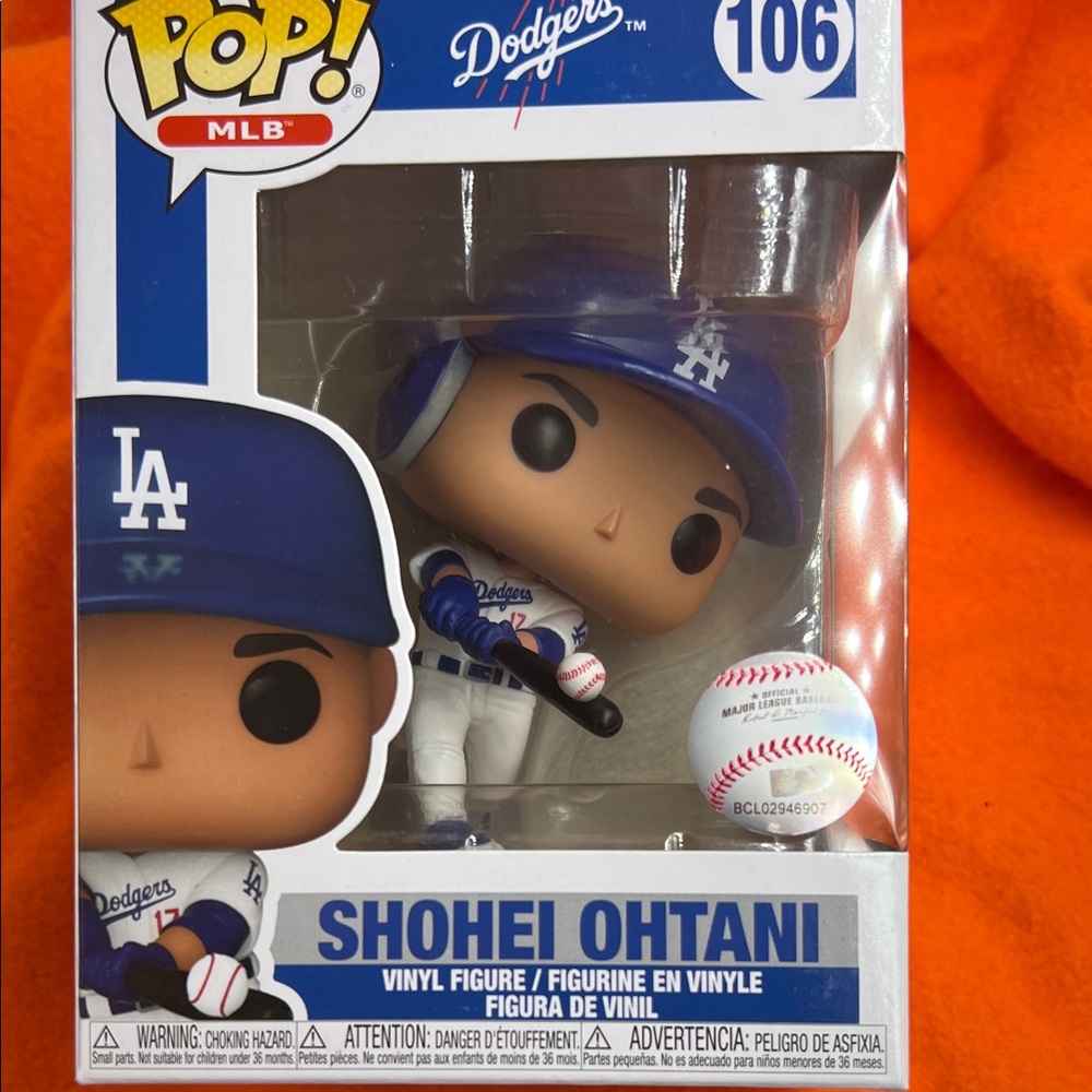 Funko Pop Shohei Ohtani in Blue and White Uniform